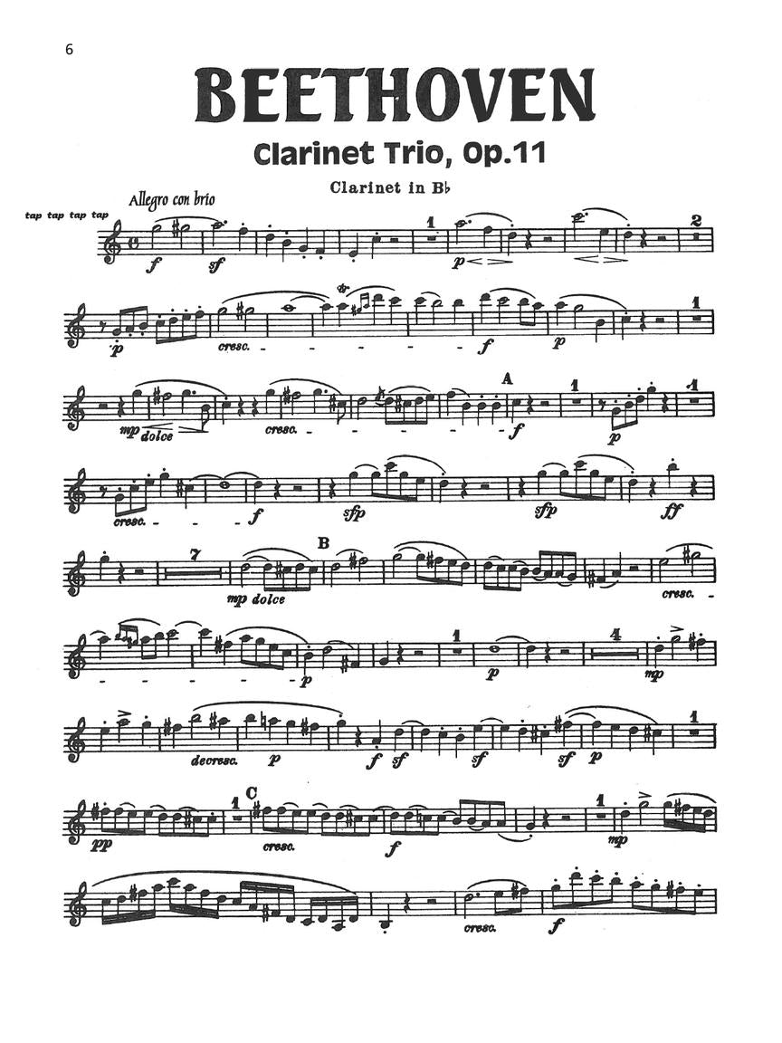 Weber - Concertino Op. 26 & Beethoven - Trio for Piano, Cello & Clarinet, Op. 11