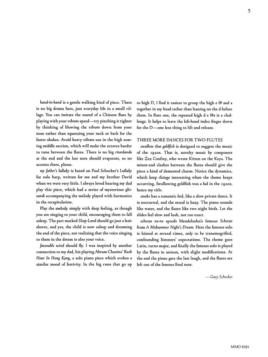 Schocker, Gary - Flute Duets with Piano