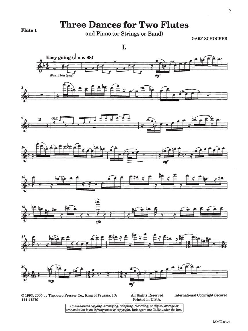 Schocker, Gary - Flute Duets with Piano