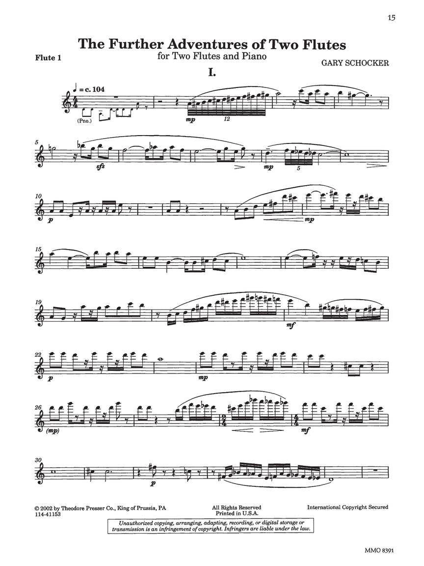 Schocker, Gary - Flute Duets with Piano