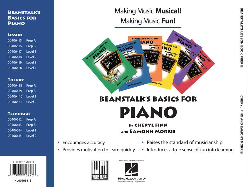 Beanstalk's Basics for Piano Preparatory Book Level B