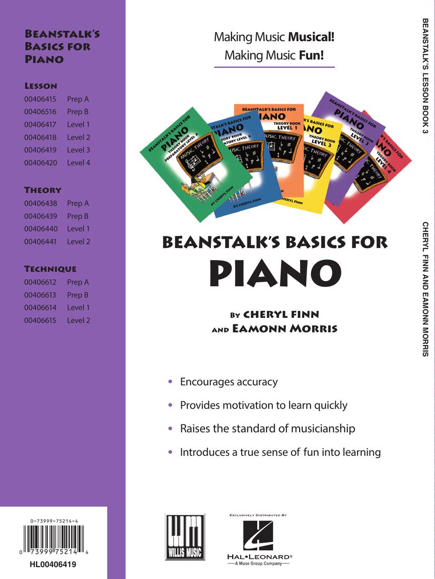 Beanstalk's Basics for Piano Lesson Book Level 3