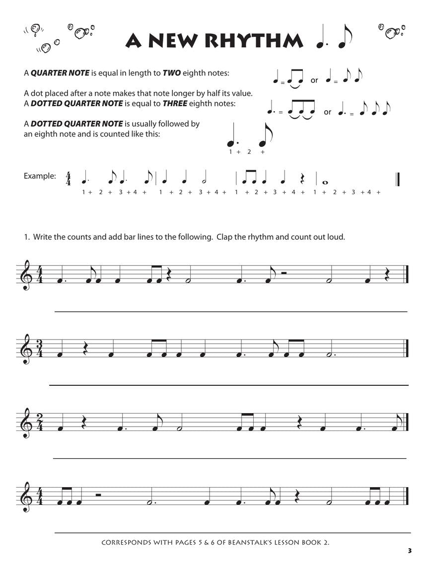 Beanstalk's Basics for Piano Theory Book Level 2