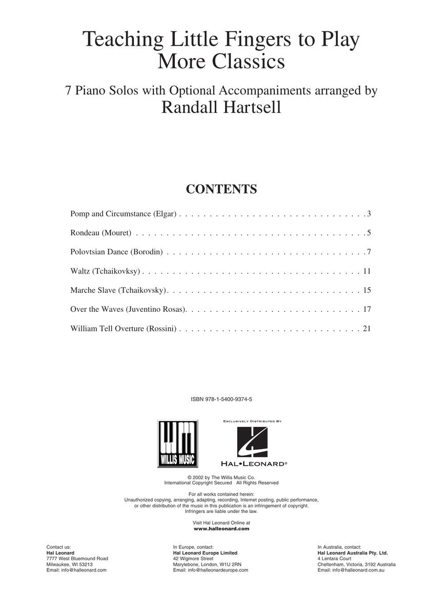 Teaching Little Fingers to Play More Classics