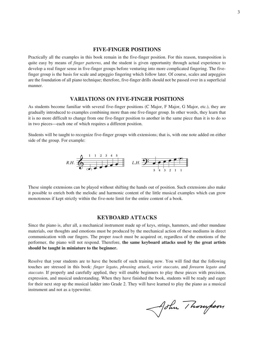 Thompson's Modern Course for the Piano First Grade Book