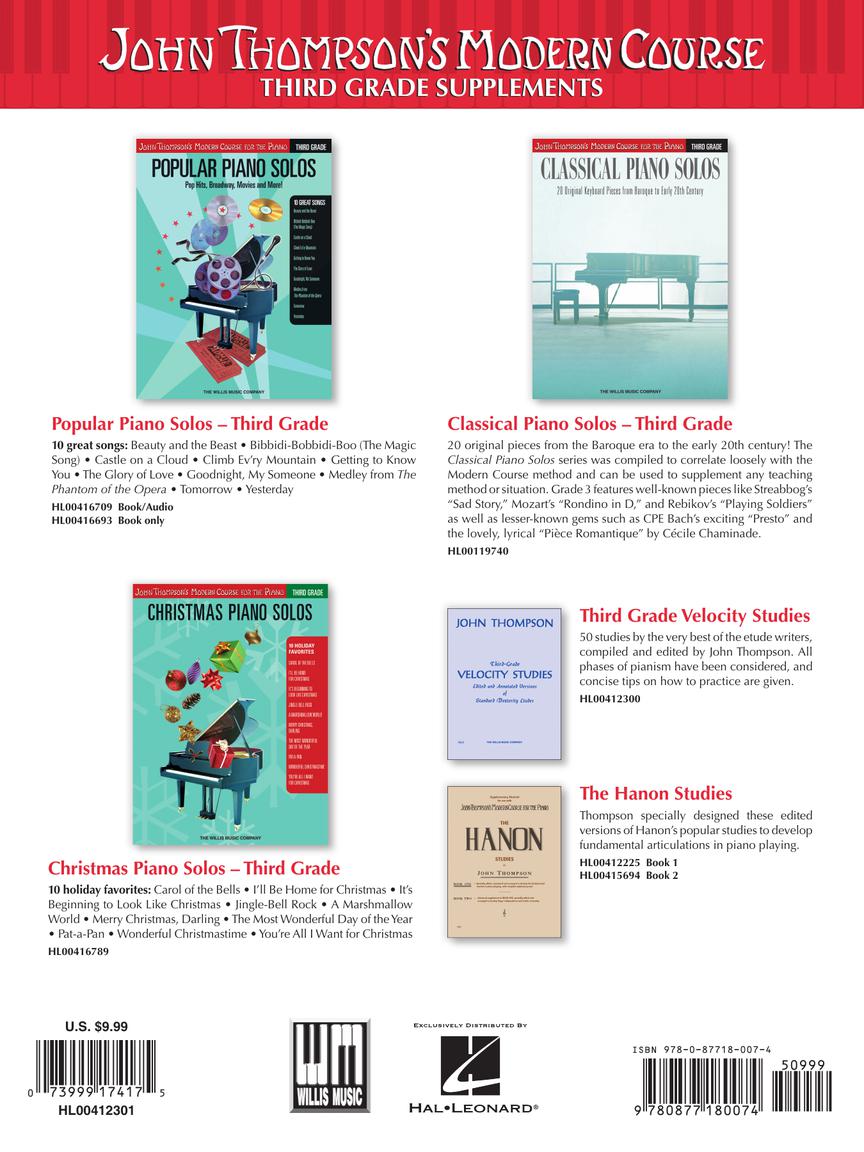 Thompson's Modern Course for the Piano Third Grade (Book Only)