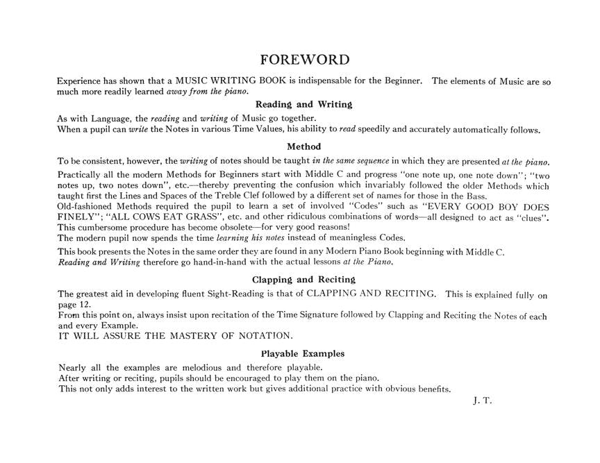 Thompson's Note Speller Early Elementary Level