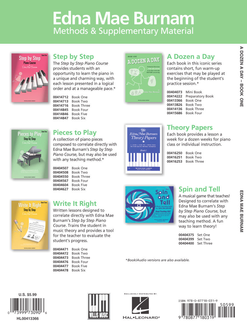 Burnam Dozen a Day Book 1