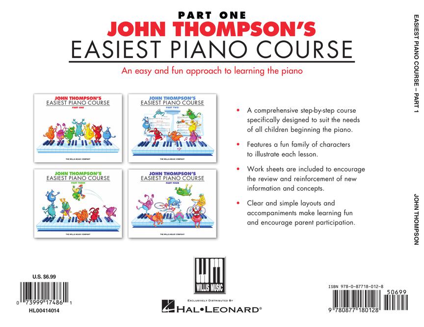 Thompson's Easiest Piano Course Book 1