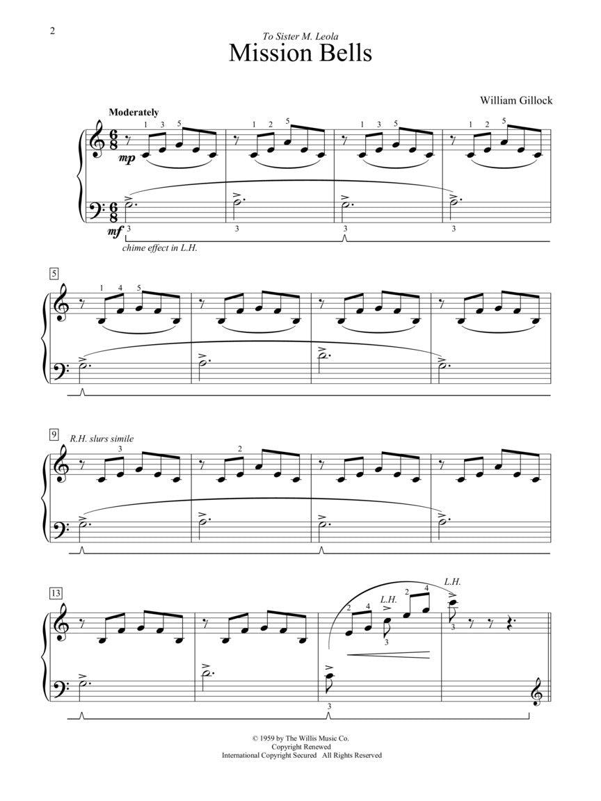 Gillock Mission Bells Later Elementary Level