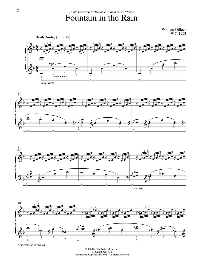 Gillock Fountain in the Rain