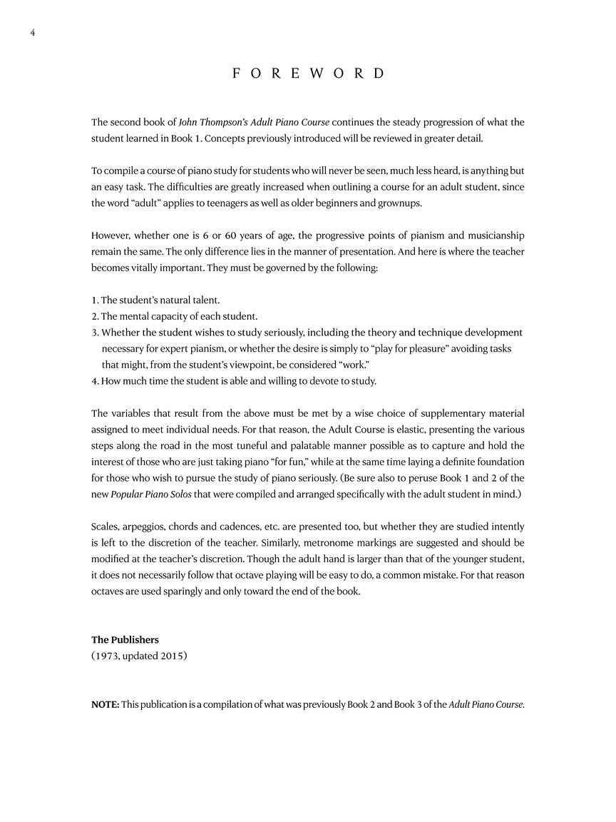 Thompson's Adult Piano Course Book 2