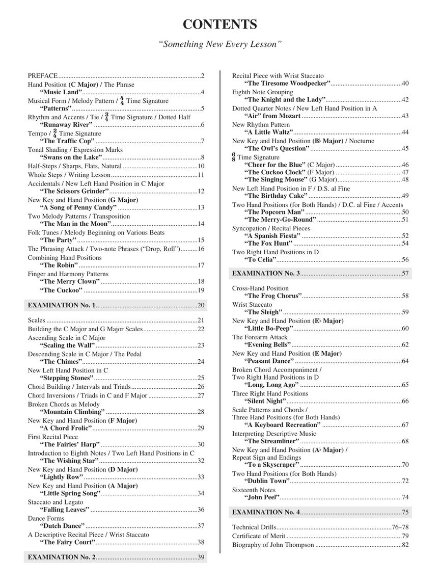 Thompson's Modern Course for the Piano 1st Grade Book With Audio