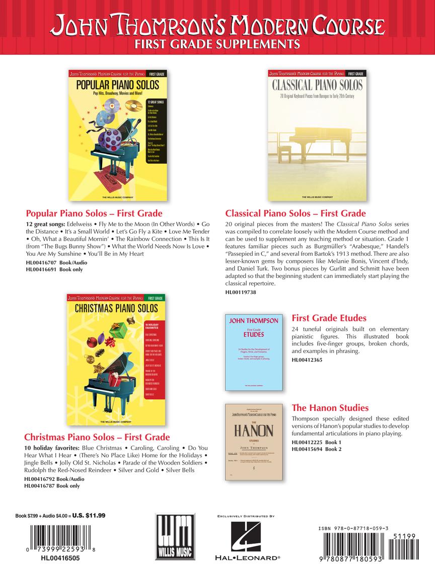 Thompson's Modern Course for the Piano 1st Grade Book With Audio