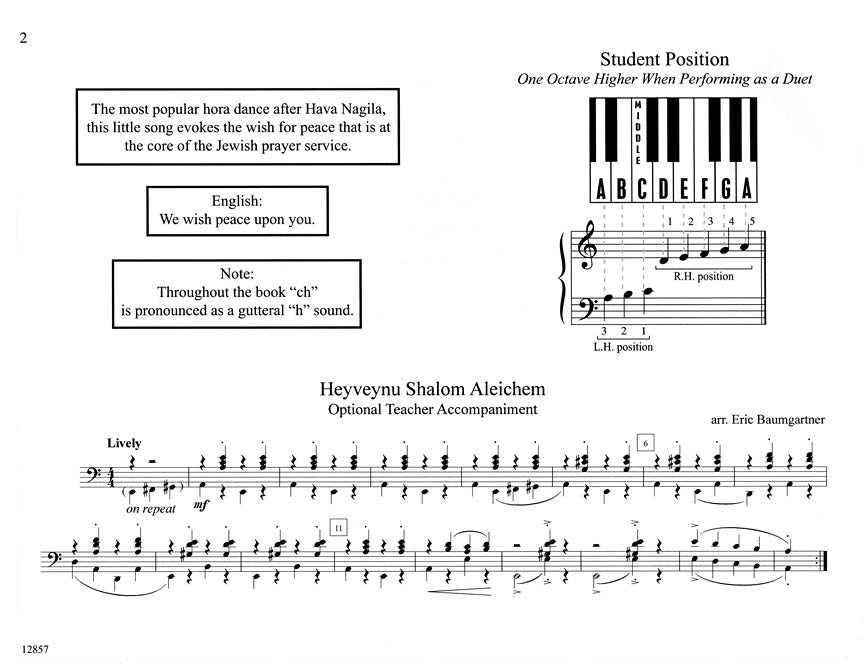 Jewish Favorites - Teaching Little Fingers to Play