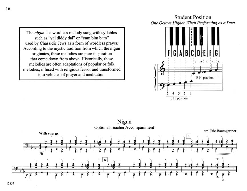 Jewish Favorites - Teaching Little Fingers to Play