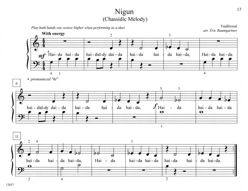 Jewish Favorites - Teaching Little Fingers to Play