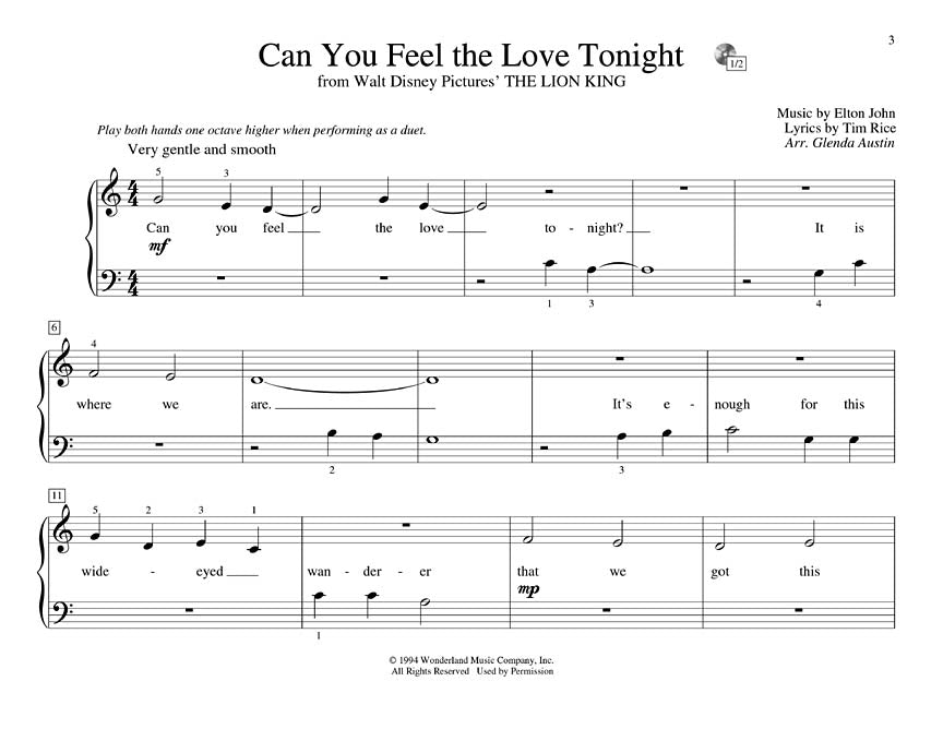 Disney Tunes - Teaching Little Fingers to Play