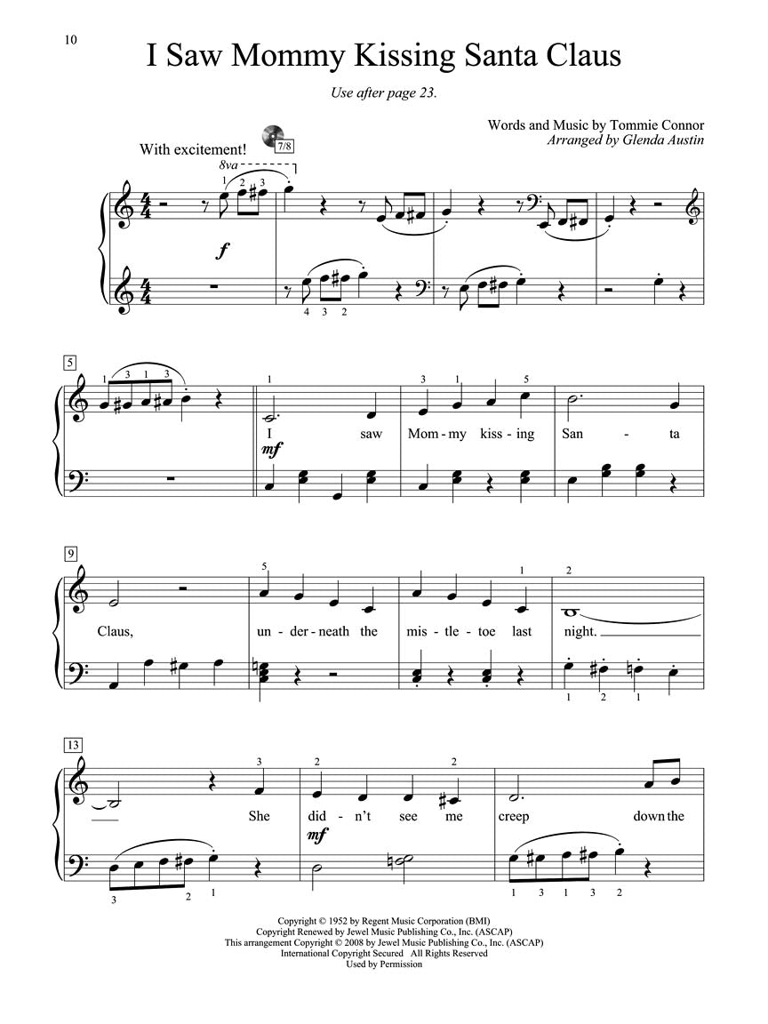 Christmas Piano Solos - Thompson's Modern Course for the Piano