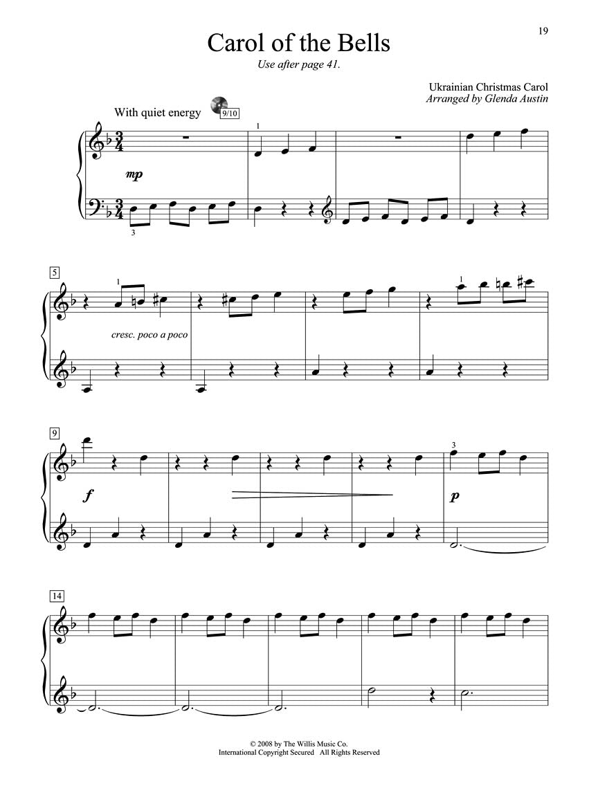 Christmas Piano Solos - Third Grade Thompson's Modern Course for the Piano