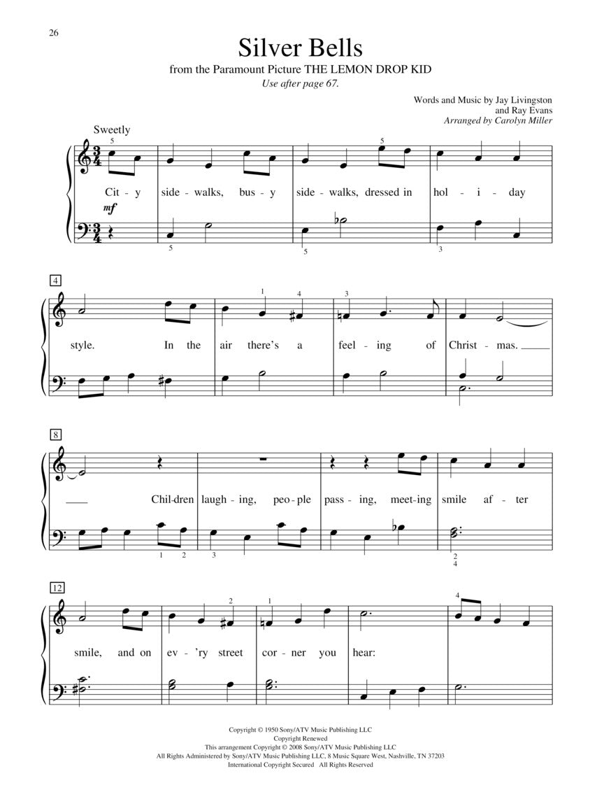 Christmas Piano Solos - Thompson's Modern Course for the Piano