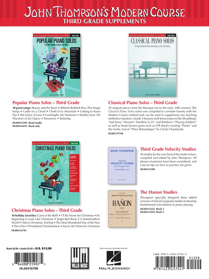 Thompson's Modern Course for the Piano - 3rd Grade with Audio