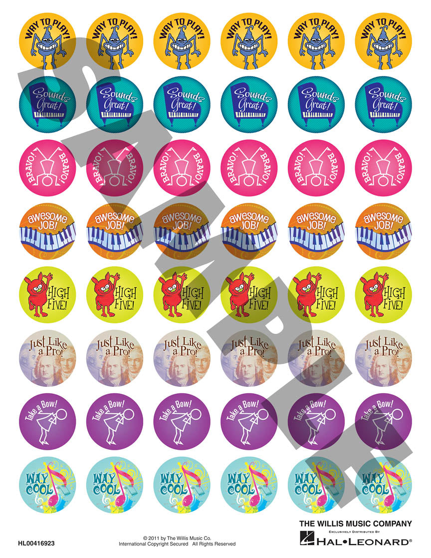 Stickers: Piano Achievement Stickers