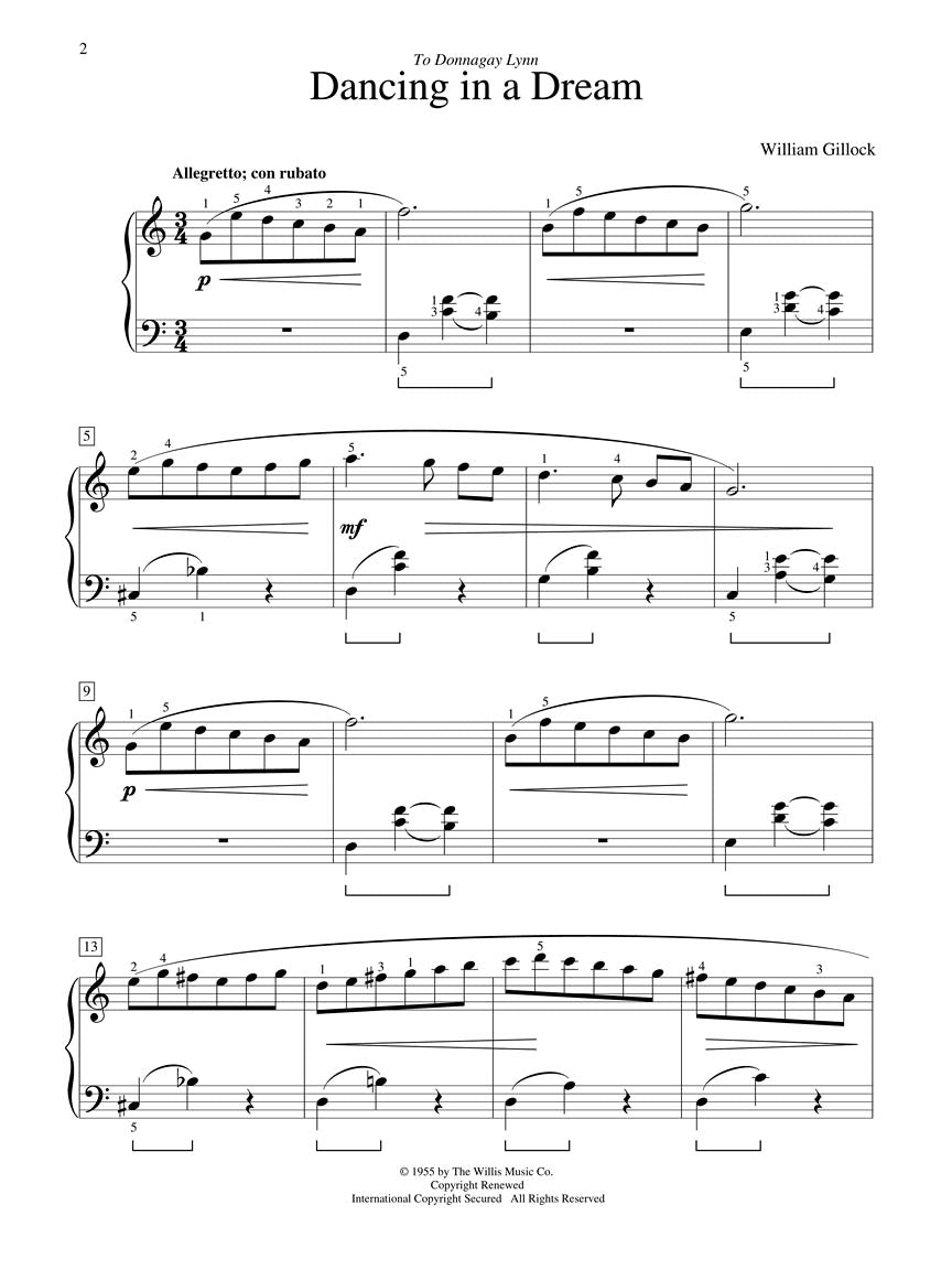 Gillock Dancing in a Dream Piano Solo