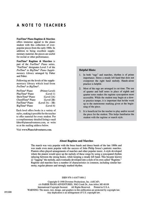 Ragtime & Marches - FunTime Piano Level 3A-3B