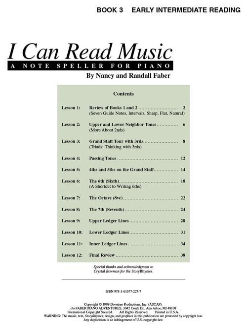 Faber I Can Read Music – Book 3
