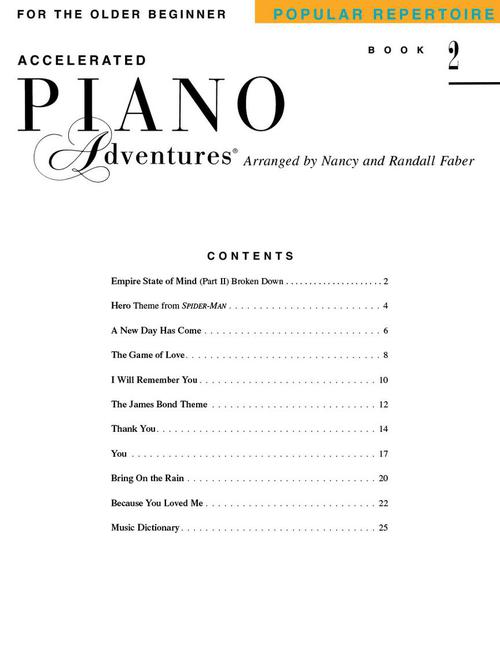 Accelerated Piano Adventures Popular Repertoire Book 2