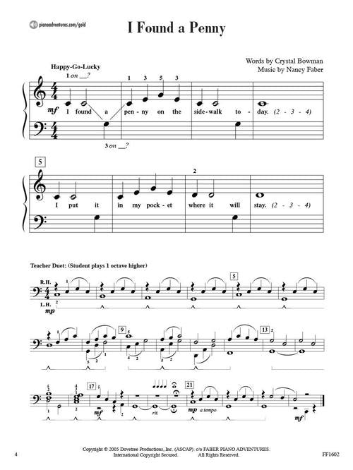 Piano Adventures Gold Star Performance, Primer Level