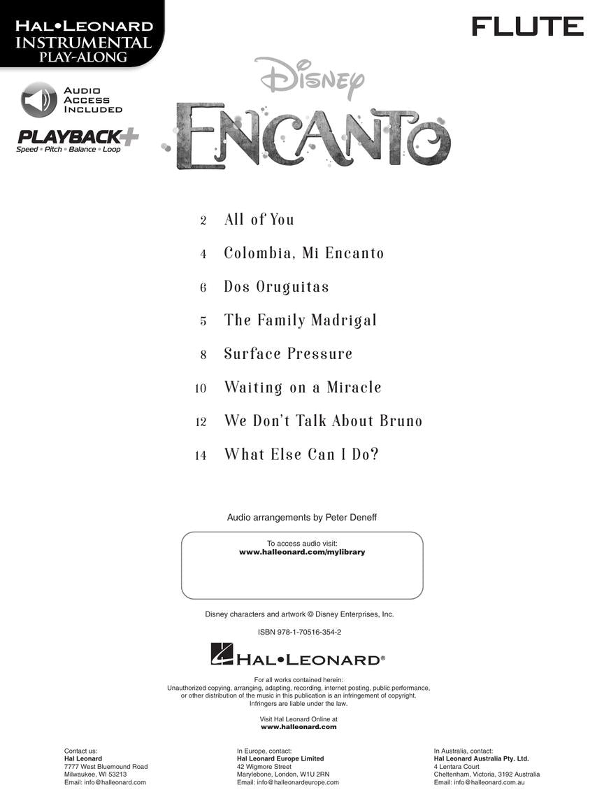 Miranda Encanto for Flute Instrumental Play-Along