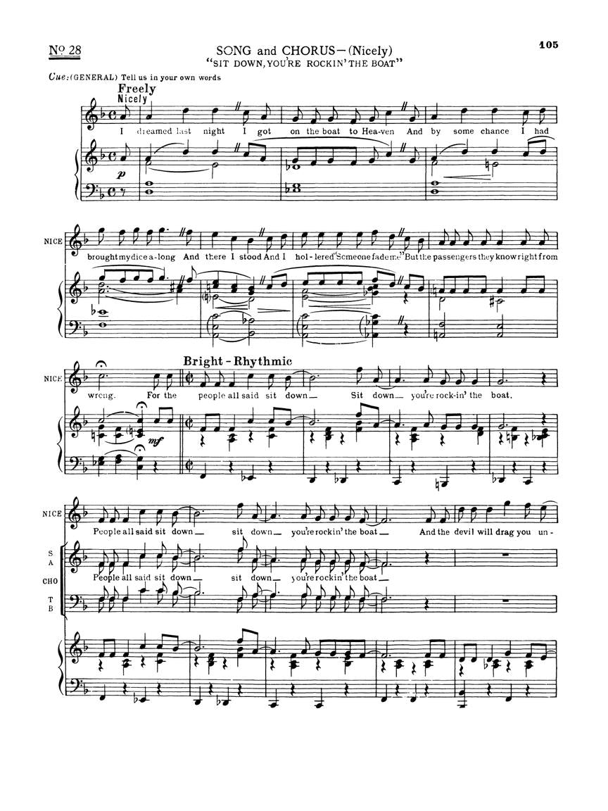 Guys and Dolls Vocal Score