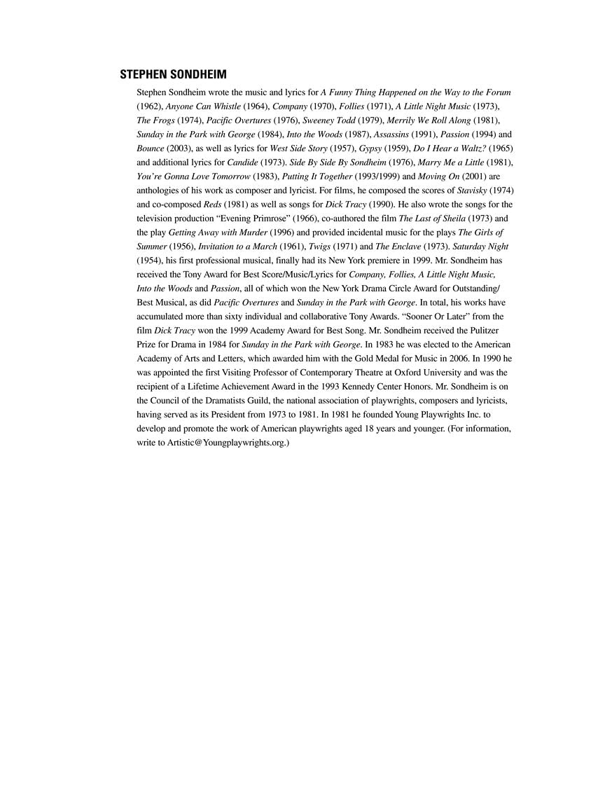 Bernstein West Side Story - Vocal Selections with Piano Accompaniment Recording