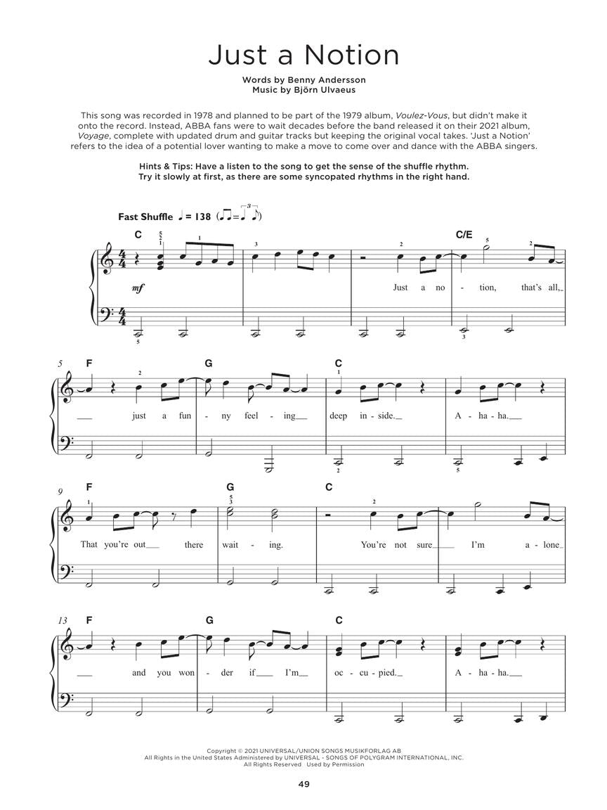 ABBA: Really Easy Piano - 40 ABBA Songs
