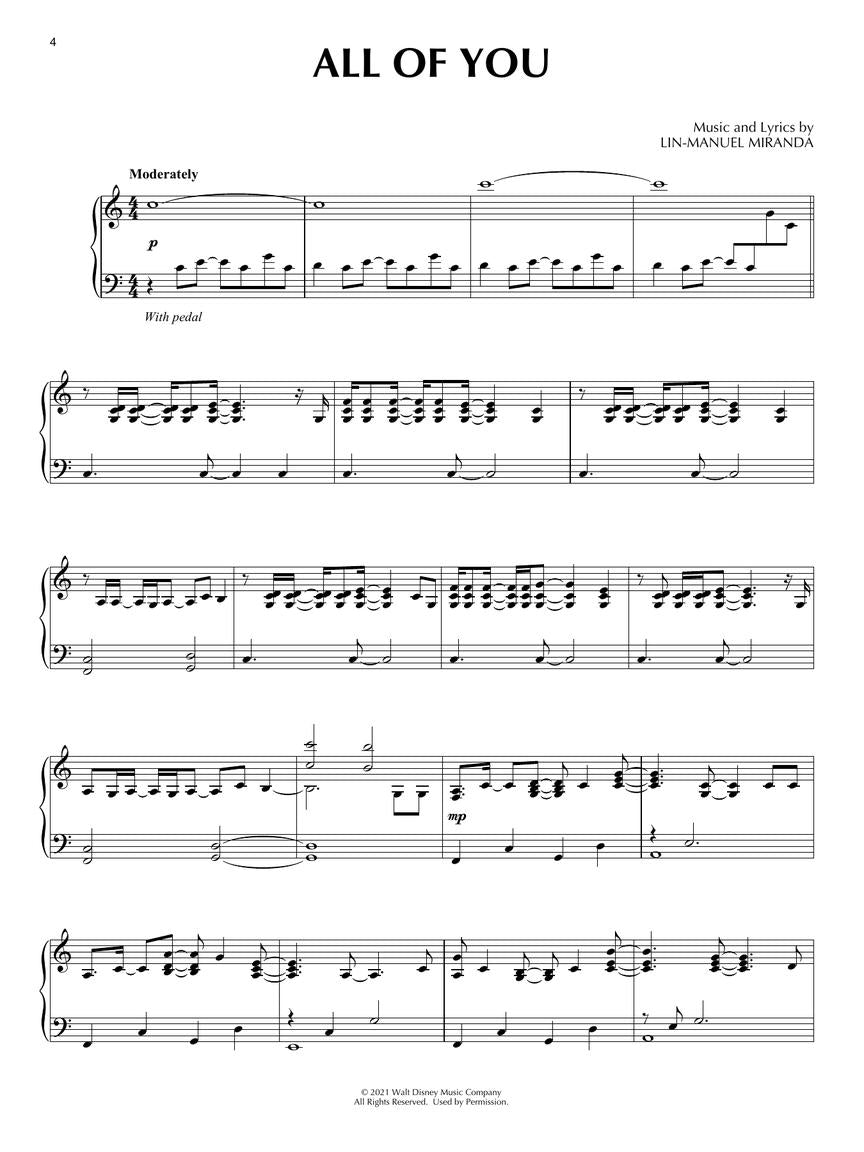 Miranda Encanto Arranged for Piano Solo