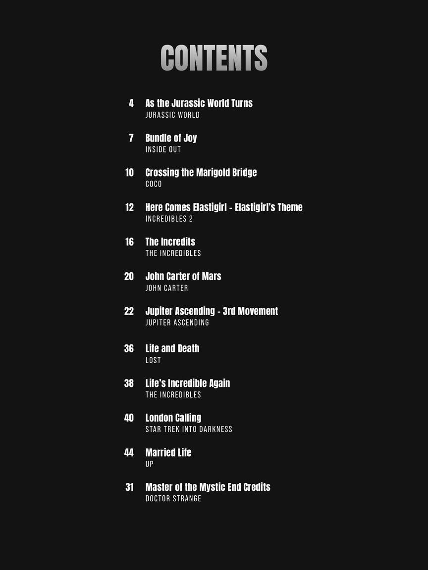 Giacchino Sheet Music Collection