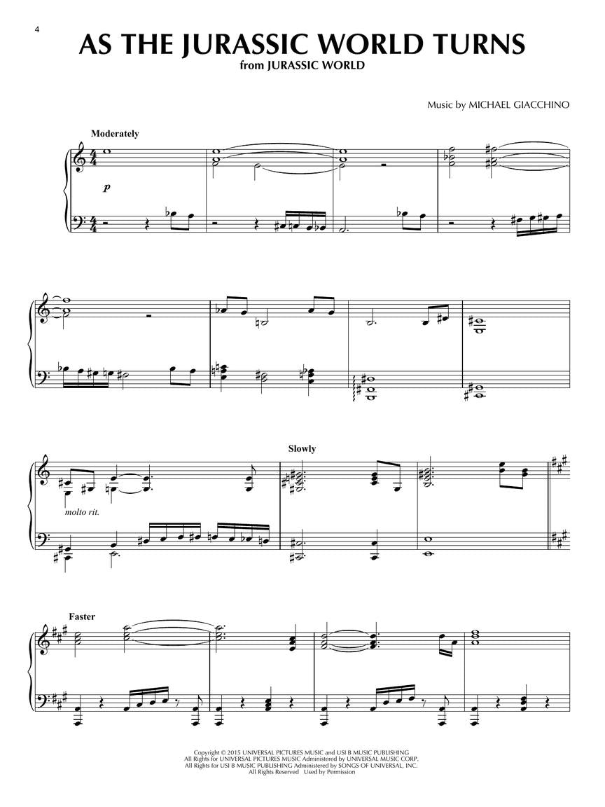 Giacchino Sheet Music Collection