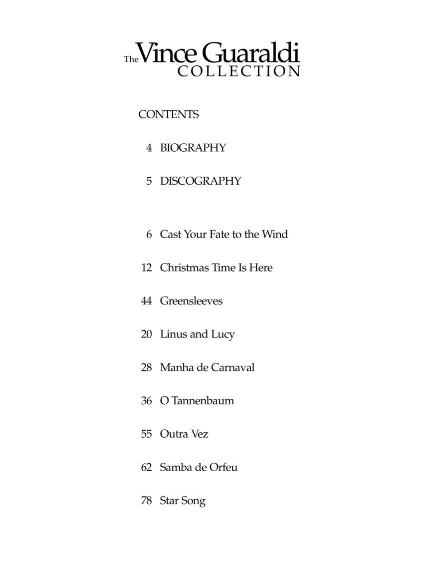 Guaraldi, Vince - Collection Piano