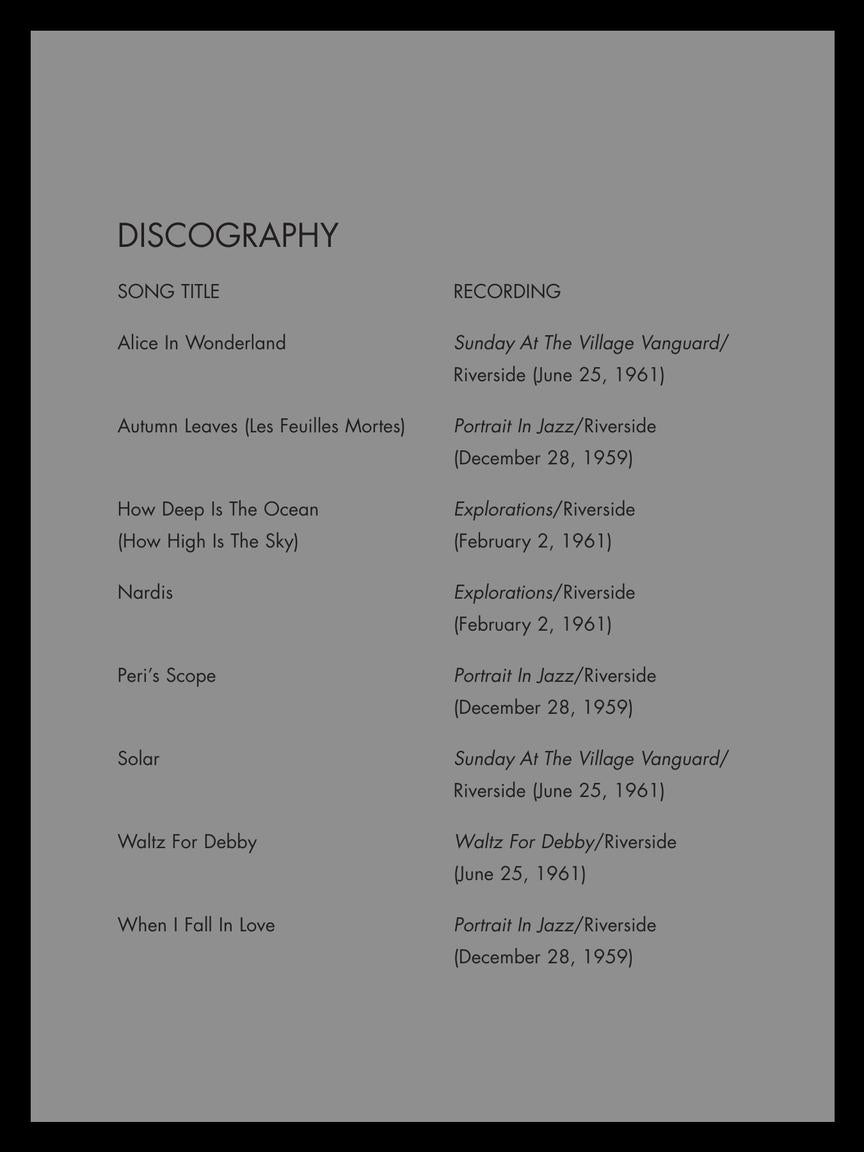 Evans, Bill - Trio - Volume 1