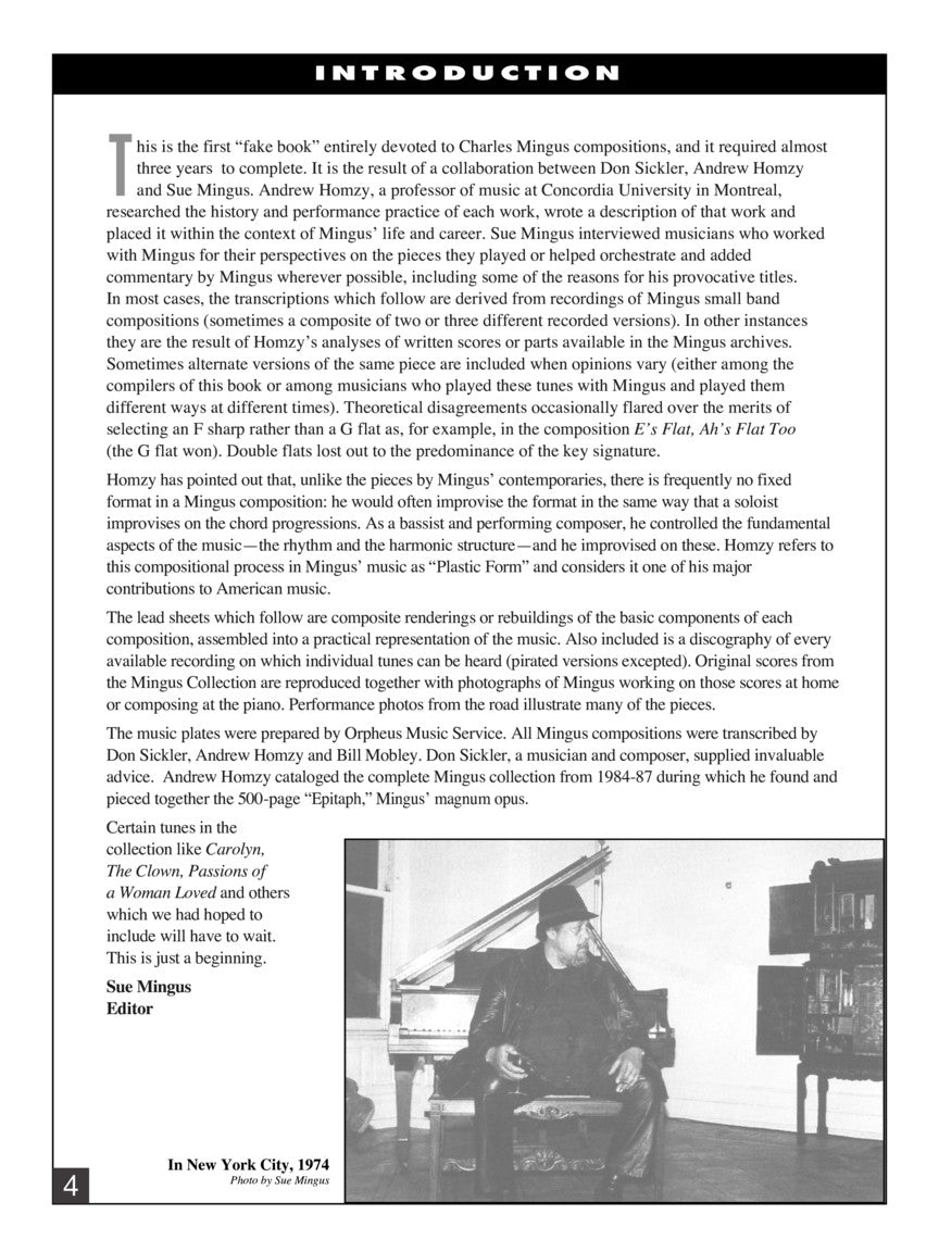 Mingus More Than a Fake Book