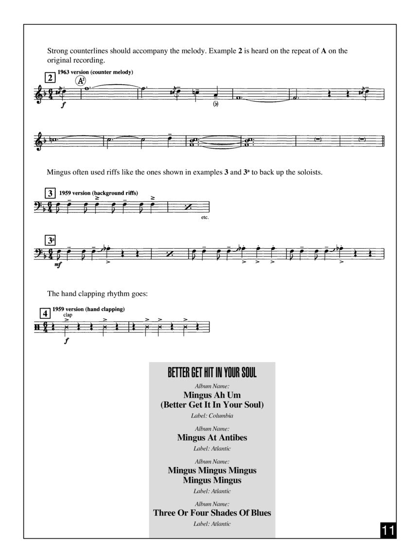 Mingus More Than a Fake Book