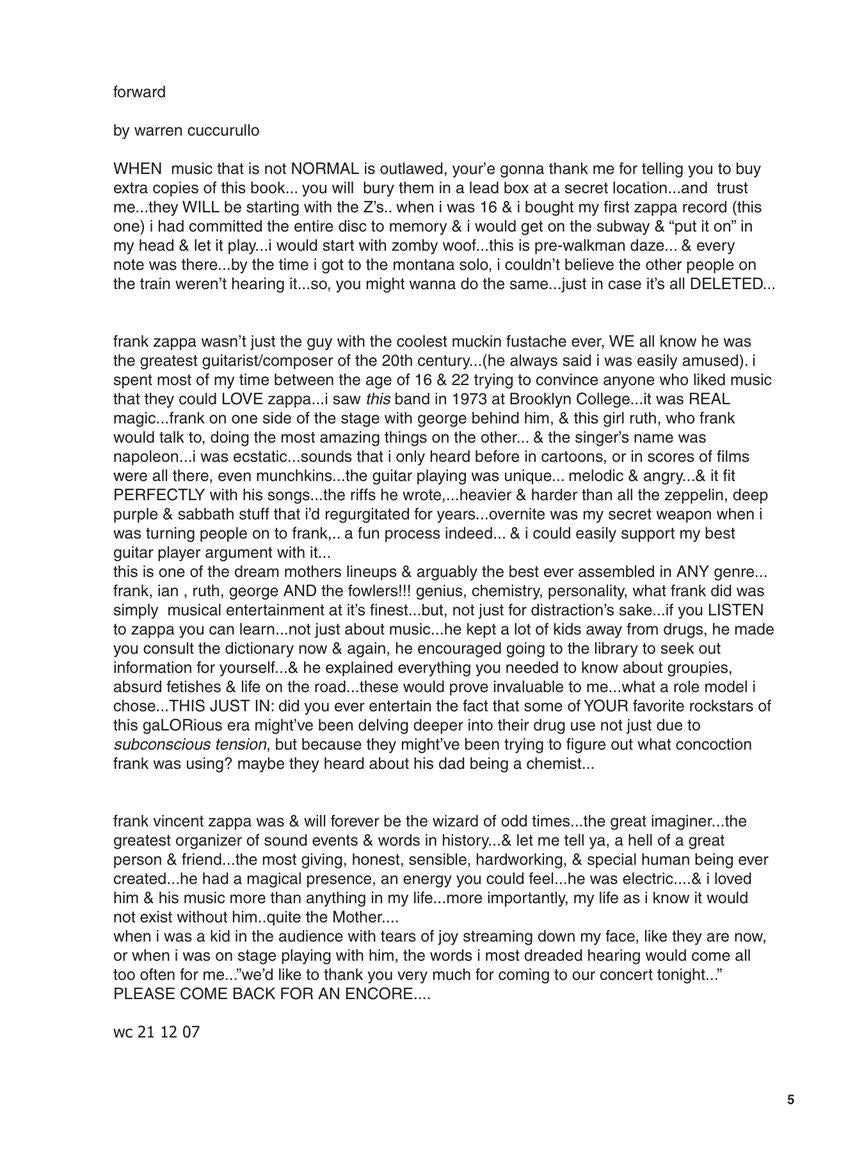 Zappa, Frank - Over-Nite Sensation