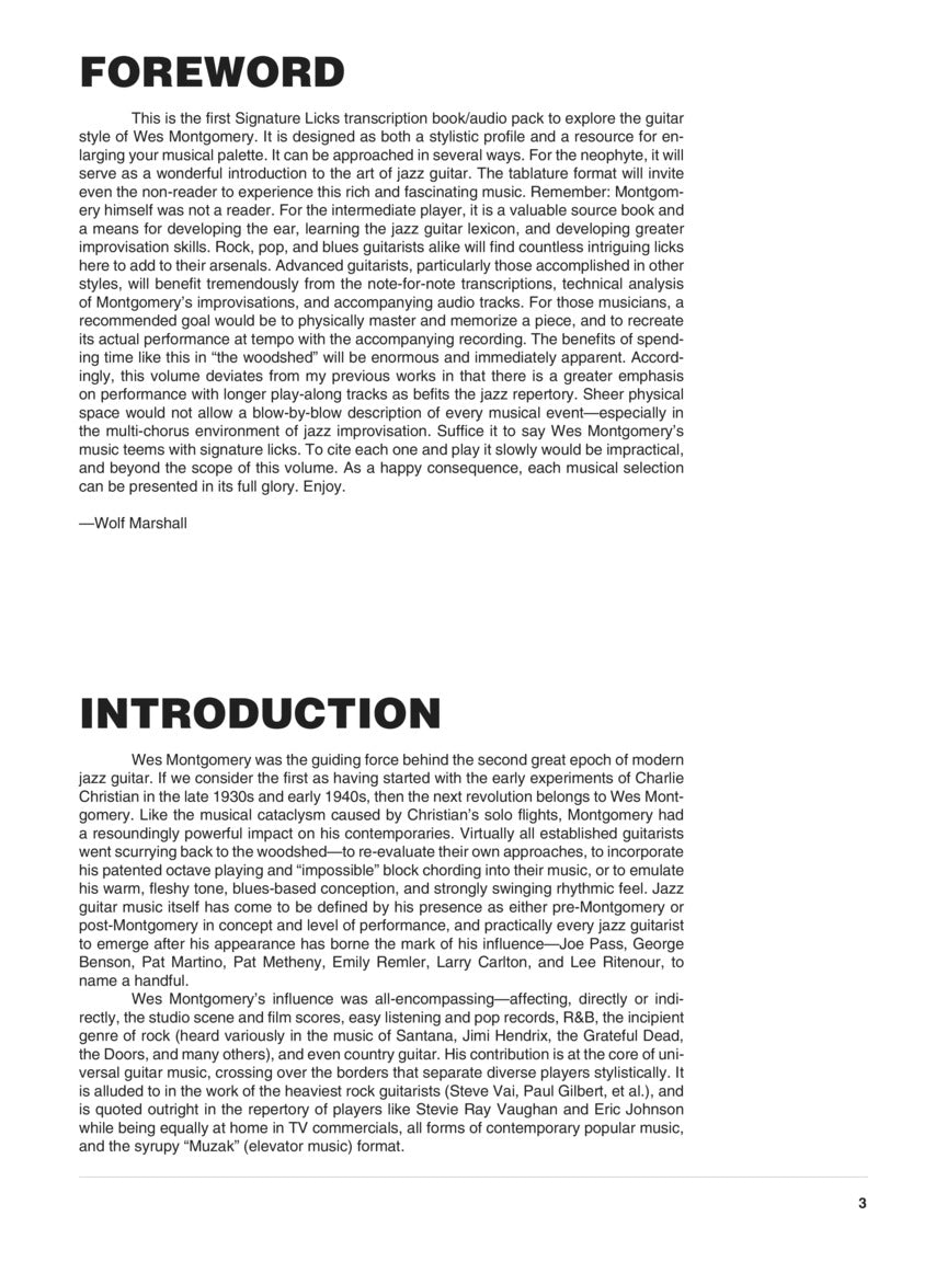 Montgomery, Wes - Signature Licks