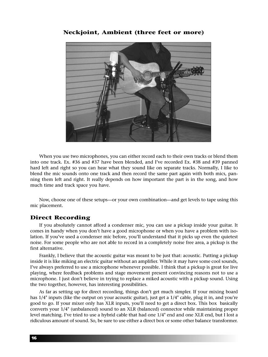 Musician's Guide to Recording Acoustic Guitar, The - MI Press