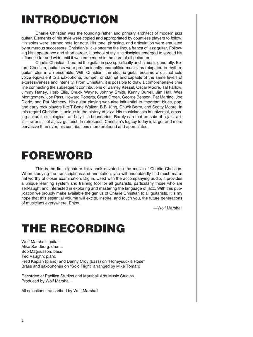 Christian, Charlie - Best Of - Guitar Signature Licks