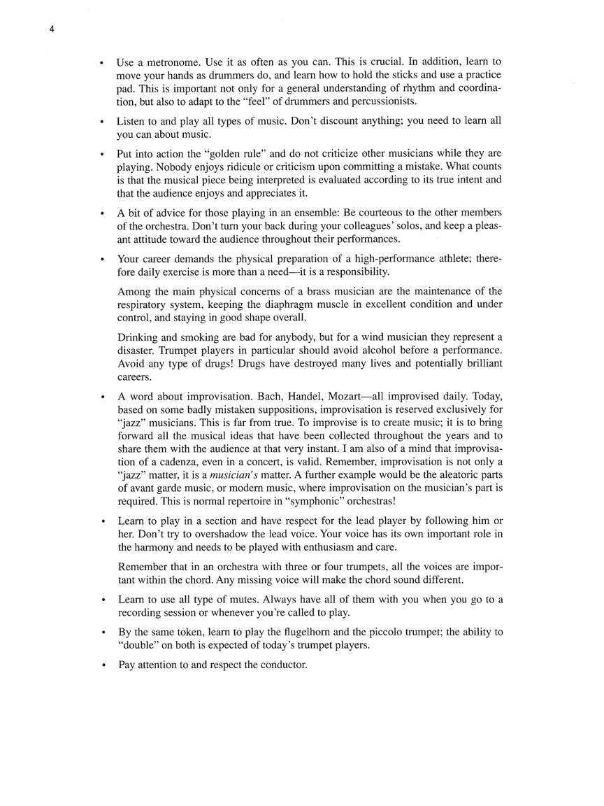 Sandoval, Arturo - Playing Techniques & Performance Studies for Trumpet