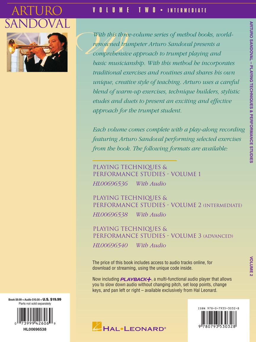 Sandoval, Arturo - Playing Techniques & Performance Studies for Trumpet