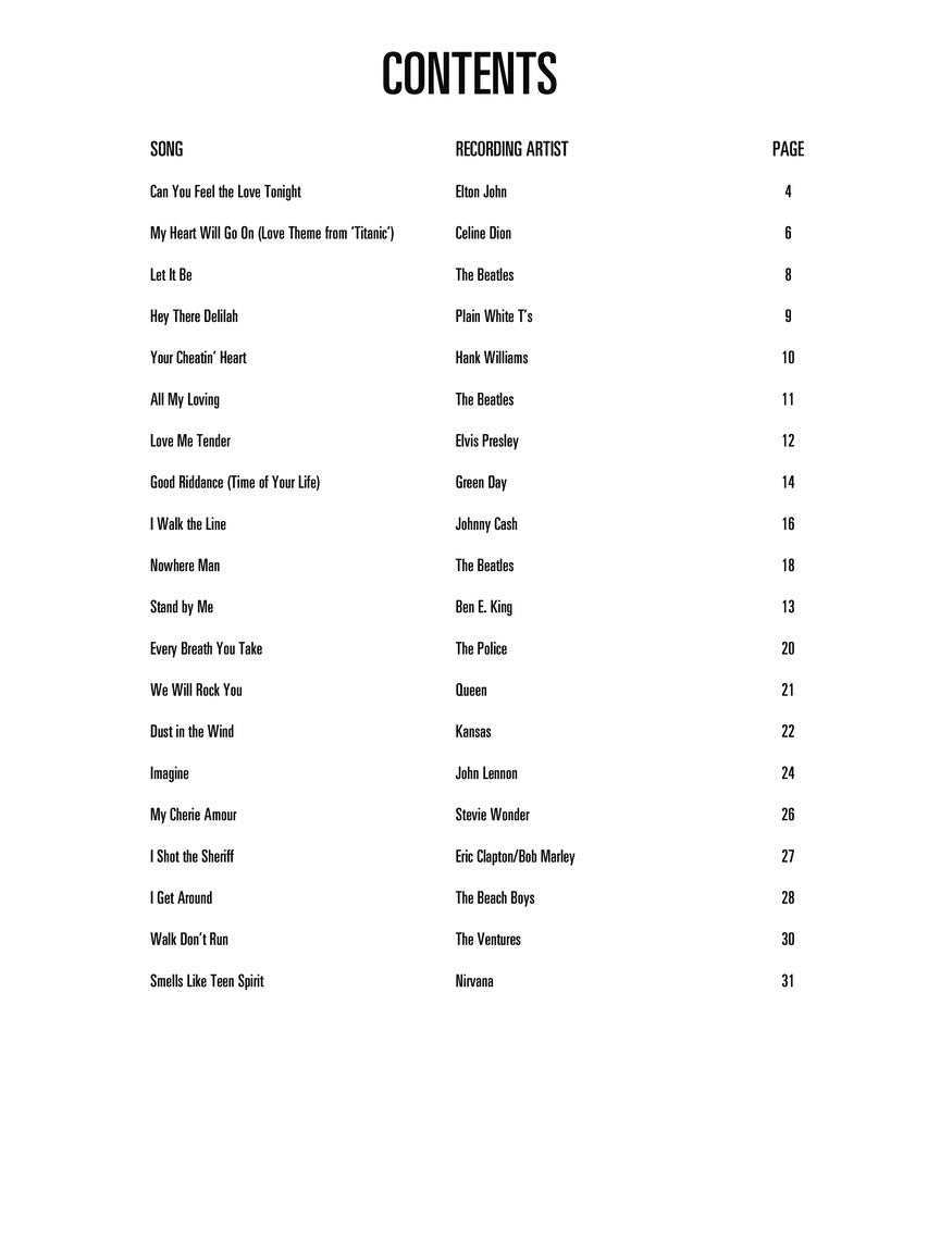 Easy Pop Melodies - Book - Hal Leonard Guitar Method